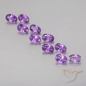 4.10ctw Natural Violeta púrpura oscuro medio Amatista, Ovalada, VVS-VS