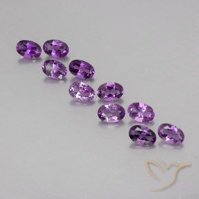 4.05ctw Natural Violeta púrpura Amatista, Ovalada, VVS-VS
