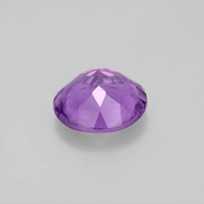 Amatista Violeta natural de 2.91 ct, Corte Redondo, VVS-VS