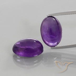 13.47ctw Natural Violeta oscuro Amatista, Ovalada, Transparente