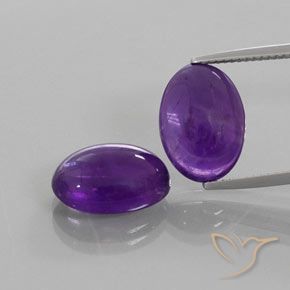 12.26ctw Natural Violeta oscuro Amatista, Ovalada, Transparente