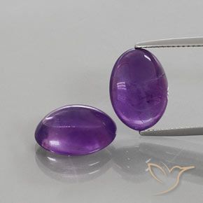 12.26ctw Natural Violeta oscuro medio Amatista, Ovalada, Transparente