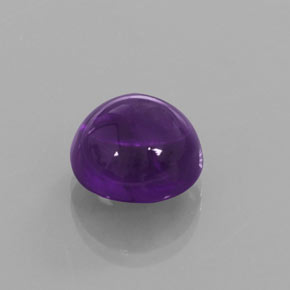 Amatista Morado natural de 9.11 ct, Corte Redondo, Transparente