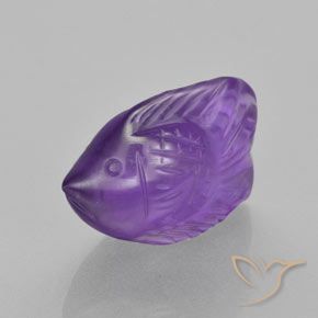 Amatista Violeta medio natural de 6.35 ct, Elegante, Transparente
