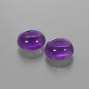Gemas de Amatista Morado natural de  ct, Corte Redondo, Transparente