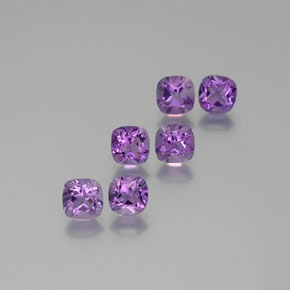Gemas de Amatista Violeta natural de  ct, Corte Cojín, VS