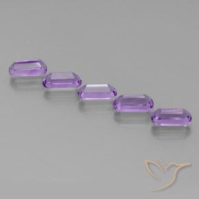 Gemas de Amatista Violeta rosáceo oscuro natural de 5.30 ct, Elegante, VS