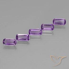 Gemas de Amatista Violeta púrpura intenso natural de 5.05 ct, Elegante, VS
