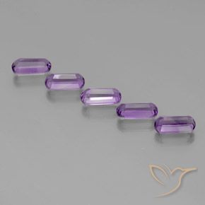 Gemas de Amatista Violeta púrpura intenso natural de 5.05 ct, Elegante, VS