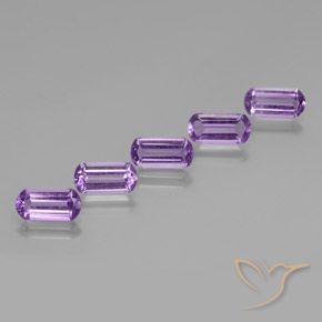 Gemas de Amatista Violeta púrpura natural de 4.84 ct, Elegante, VS