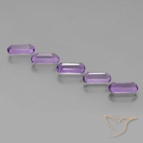 Gemas de Amatista Violeta púrpura natural de 4.84 ct, Elegante, VS