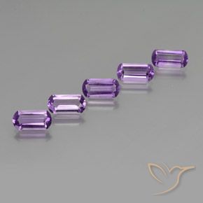 Gemas de Amatista Violeta púrpura natural de 4.83 ct, Elegante, VS