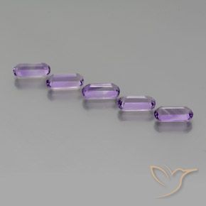 Gemas de Amatista Violeta púrpura natural de 4.83 ct, Elegante, VS