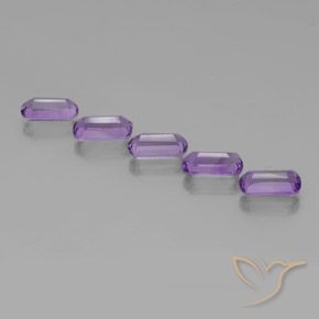 Gemas de Amatista Violeta púrpura intenso natural de 4.97 ct, Elegante, VS
