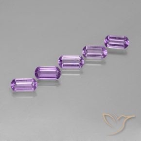 Gemas de Amatista Violeta púrpura natural de 4.70 ct, Elegante, VS