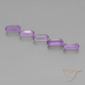 Gemas de Amatista Violeta púrpura natural de 4.70 ct, Elegante, VS