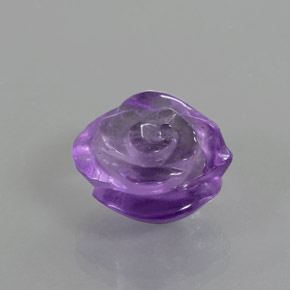 Amatista Violeta natural de 9.22 ct, Transparente, Transparente / Translúcido