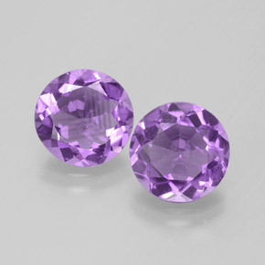 Gemas de Amatista Violeta natural de  ct, Corte Redondo, VS