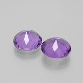 Gemas de Amatista Violeta natural de  ct, Corte Redondo, VS