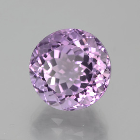 Amatista violeta natural de 6,97 ct, corte redondo, VVS-VS