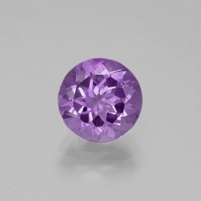 Amatista Violeta natural de 2.22 ct, Corte Redondo, VVS-VS
