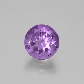 Amatista Violeta natural de 2.22 ct, Corte Redondo, VVS-VS