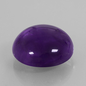 Amatista Violeta natural de 26.75 ct, Corte Redondo, Transparente