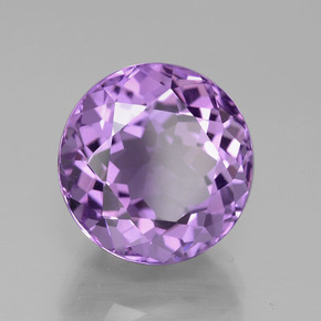 Amatista violeta natural de 7,87 ct, corte redondo, VVS-VS