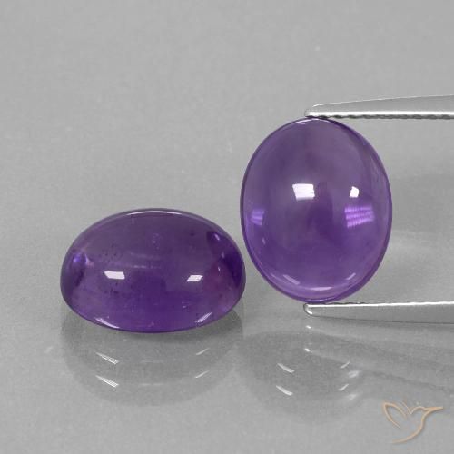 7.80ctw Natural Violeta medio Amatista, Ovalada, Transparente