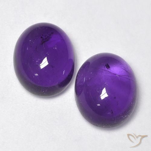7.70ctw Natural Violeta medio Amatista, Ovalada, Transparente