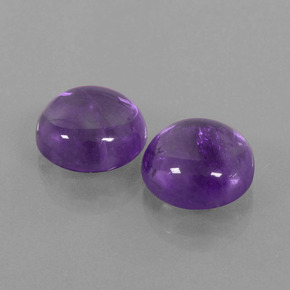 Gemas de amatista violeta medio natural de 9,66 ct, corte redondo, transparente