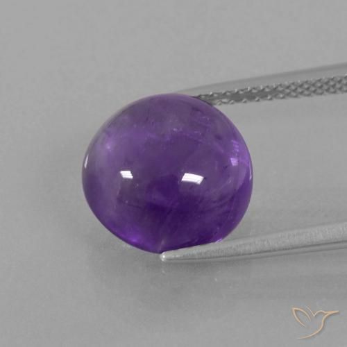 5.61ct Natural Violeta claro medio Amatista, Redondo, Transparente