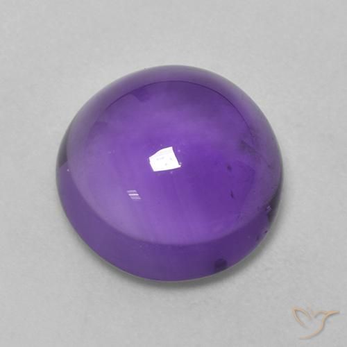 4.55ct Natural Violeta claro medio Amatista, Redondo, Transparente