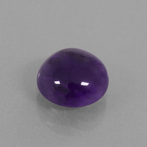 Amatista violeta natural de 4,96 ct, corte redondo, transparente