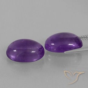 Gemas de Amatista Violeta claro medio natural de 12.72 ct, Ovalada, Transparente