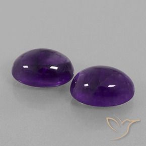 Gemas de Amatista Violeta claro medio natural de 13.46 ct, Ovalada, Transparente