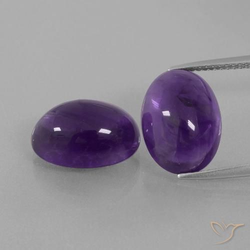 13.17ctw Natural Violeta claro medio Amatista, Ovalada, Transparente