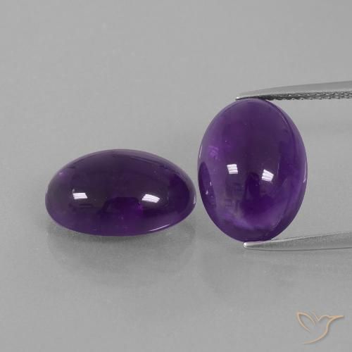 11.60ctw Natural Violeta claro medio Amatista, Ovalada, Transparente