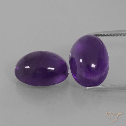 13.47ctw Natural Violeta claro medio Amatista, Ovalada, Transparente