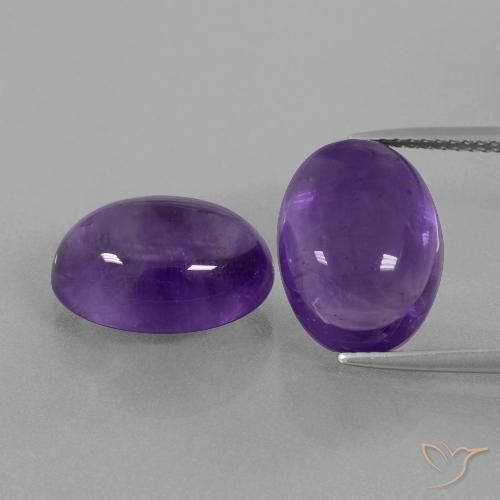 13.80ctw Natural Violeta medio Amatista, Ovalada, Transparente