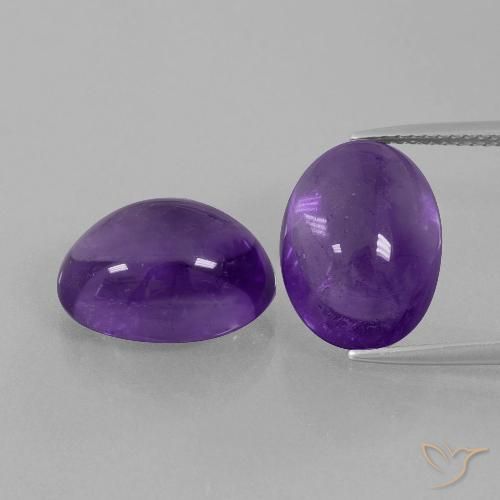 13.74ctw Natural Violeta medio Amatista, Ovalada, Transparente