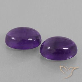 Gemas de Amatista Violeta claro medio natural de 14.02 ct, Ovalada, Transparente