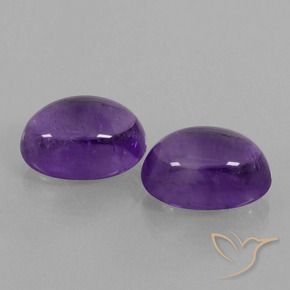 Gemas de Amatista Violeta claro medio natural de 14.20 ct, Ovalada, Transparente