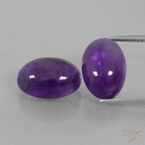 14.49ctw Natural Violeta medio Amatista, Ovalada, Transparente