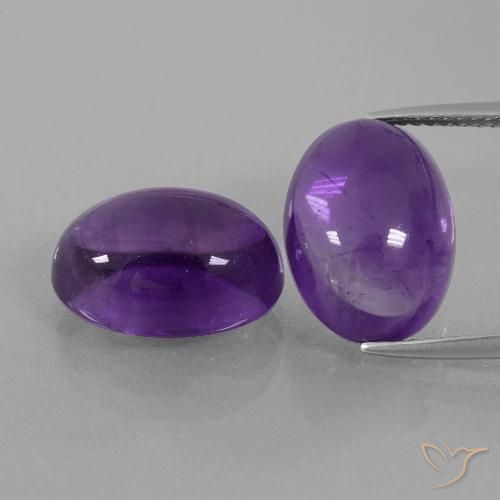 14.45ctw Natural Violeta medio Amatista, Ovalada, Transparente