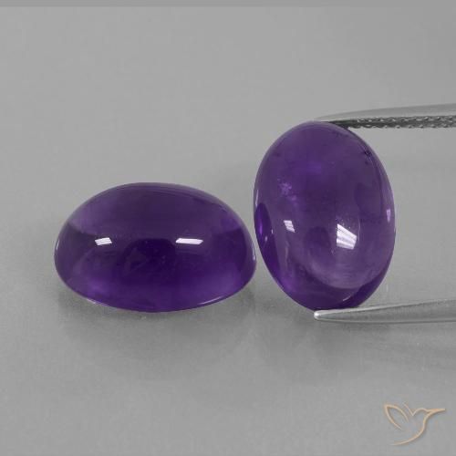 12.94ctw Natural Violeta medio Amatista, Ovalada, Transparente