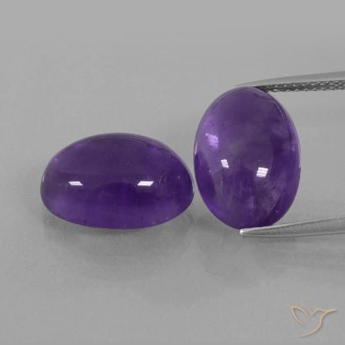 12.99ctw Natural Violeta medio Amatista, Ovalada, Transparente