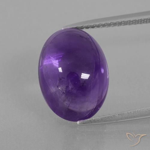 7.85ct Natural Violeta medio Amatista, Ovalada, Transparente