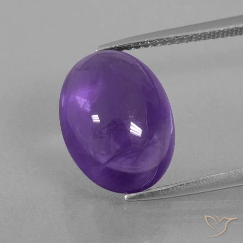 7.03ct Natural Violeta medio Amatista, Ovalada, Transparente