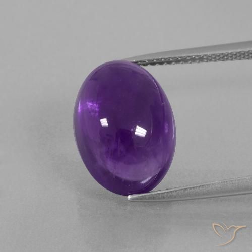 8.04ct Natural Violeta medio Amatista, Ovalada, Transparente